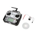 Trasmettitore originale Flysky FS-T6 ad alta precisione 2.4GHz 6CH Mode 2 con ricevitore R6-B per trasmettitore rc airplane 2.4ghz